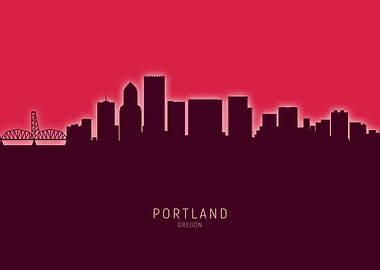 Portland Skyline Oregon