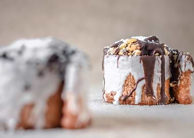 Chocolate pastry swirls