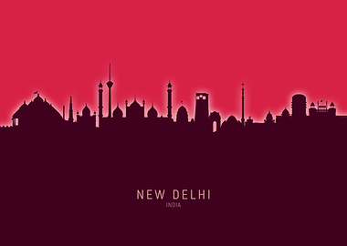 New Delhi Skyline India