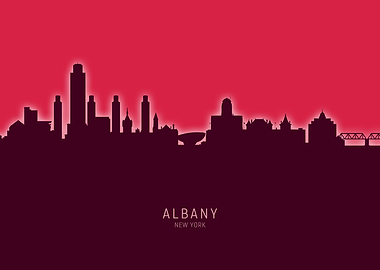 Albany Skyline New York