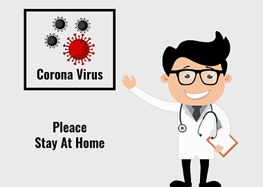Virus Corona Stay At Home