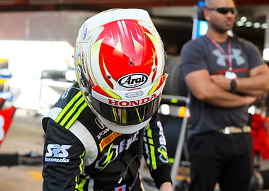 Driver getting ready