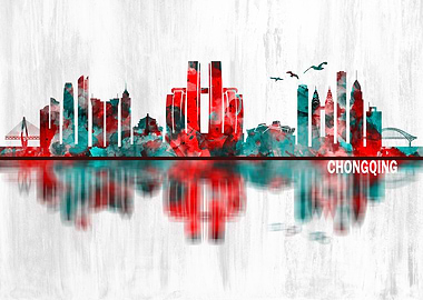 Chongqing China Skyline