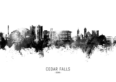 Cedar Falls Skyline Iowa