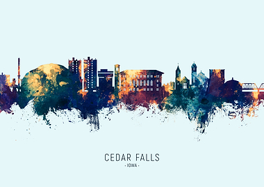 Cedar Falls Skyline Iowa