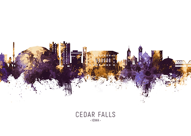 Cedar Falls Skyline Iowa