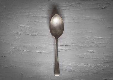 Antique silver spoon