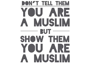 show them you are a muslim
