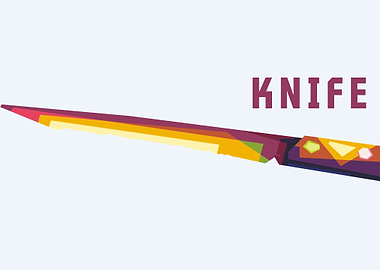 Sharp knife illustration