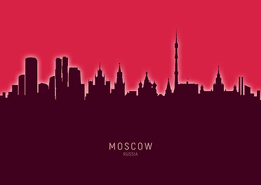 Moscow Skyline Russia