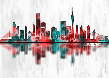 Guangzhou China Skyline