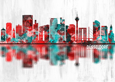 Dusseldorf Germany Skyline