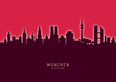 Munich Skyline Deutschland