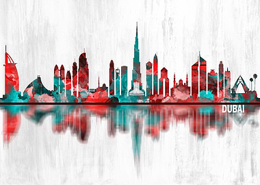 Dubai UAE Skyline