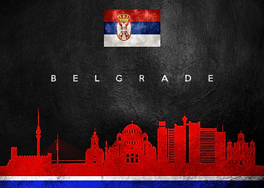 Belgrade Serbia Skyline