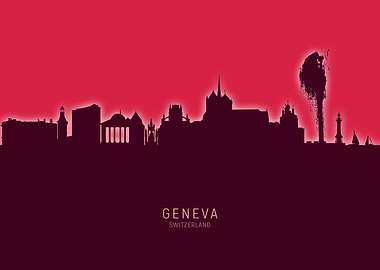 Geneva Skyline Switzerland