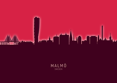 Malmo Skyline Sweden