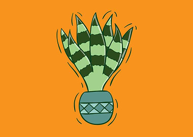 Cute cactus kawaii face