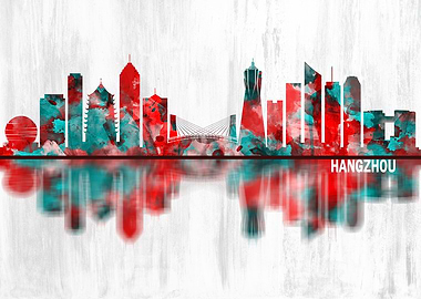 Hangzhou China Skyline