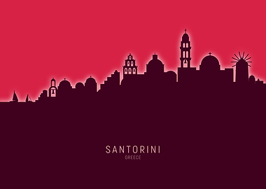 Santorini Skyline Greece
