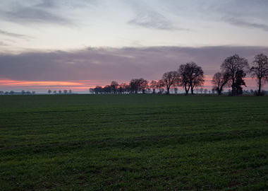 Sky Sunset Vivid Red Blue