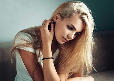 Beauty blonde girl