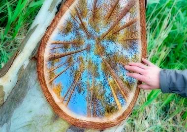 tree trunk desire to grow