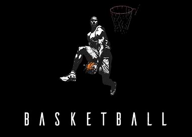 Dunking Basketball Player