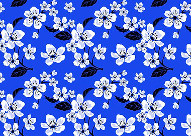 Blue Sakura Cherry Blossom