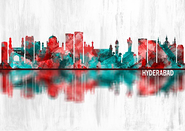Hyderabad India Skyline
