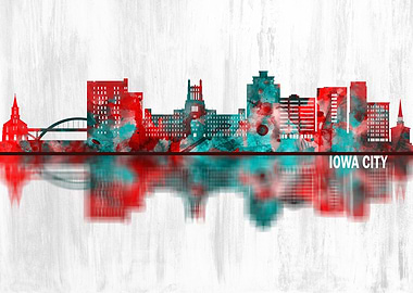Iowa City Iowa Skyline