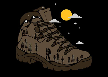 Mountain Boot Forest Hike