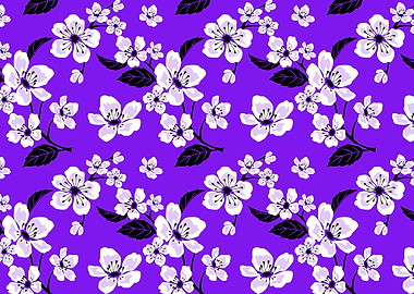 Purple White Blossoms