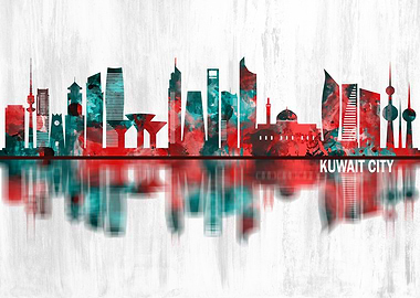 Kuwait City Kuwait Skyline