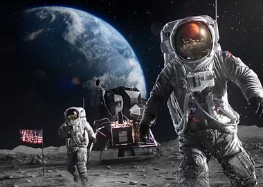 Spaceman Oddity Moon