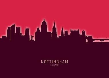 Nottingham Skyline England