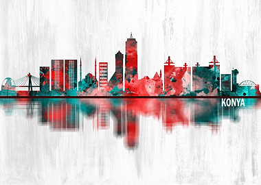 Konya Turkey Skyline