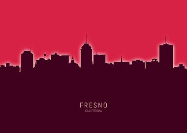 Fresno Skyline California