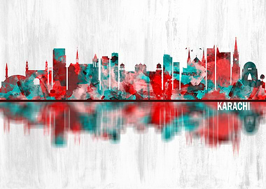 Karachi Pakistan Skyline