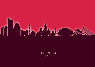 Valencia Skyline Spain