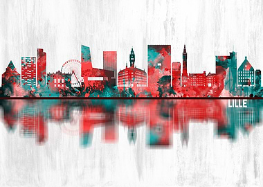 Lille France Skyline