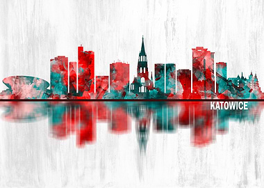 Katowice Poland Skyline