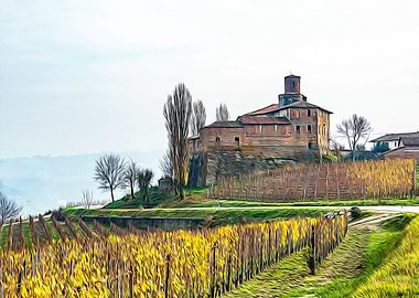 Vineyards in Barolo valley