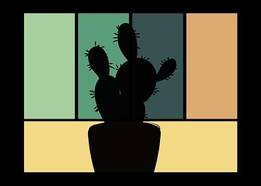 Cactuses Retro Vintage