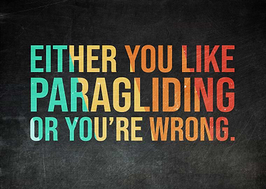 Paraglider Funny Gift