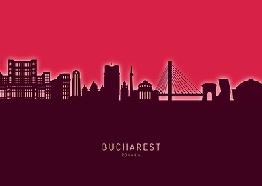 Bucharest Skyline Romania