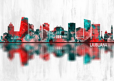 Ljubljana Slovenia Skyline