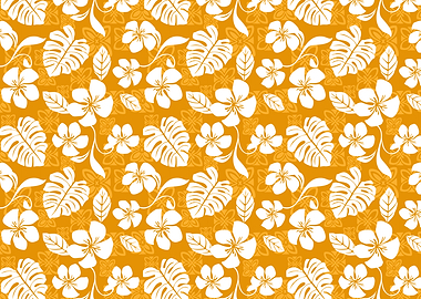 Orange Aloha Pattern
