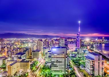 Fukuoka Japan Skyline