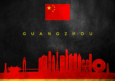 Guangzhou China Skyline